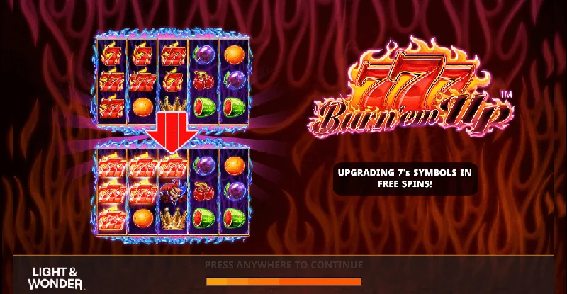 777 Burn 'Em Up Skärmdump