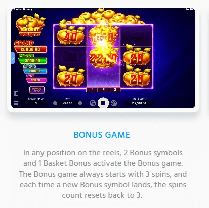 Skärmdump av Basket Bounty