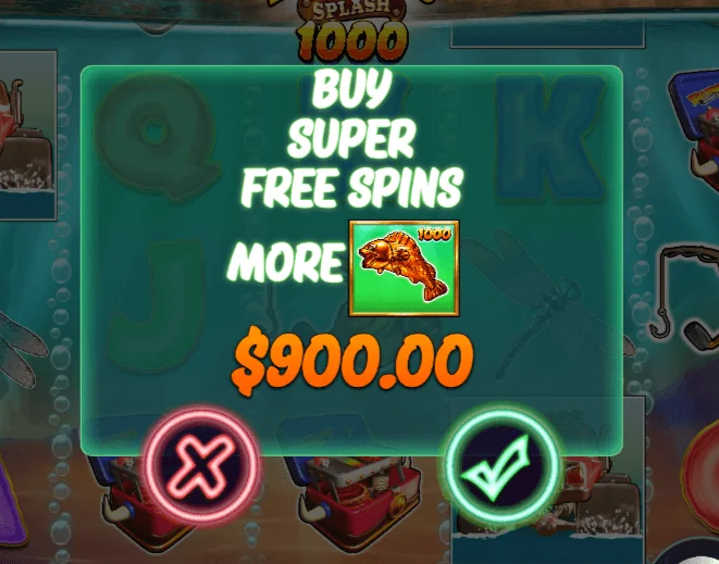 Big Bass Splash 1000 Skärmdump