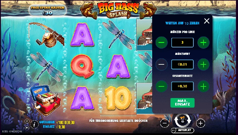 Big Bass Splash Skärmdump