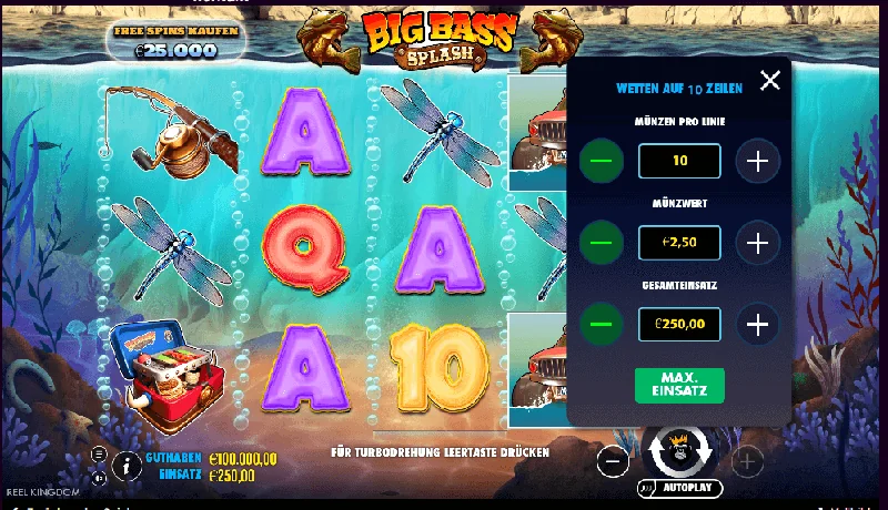 Big Bass Splash Skärmdump