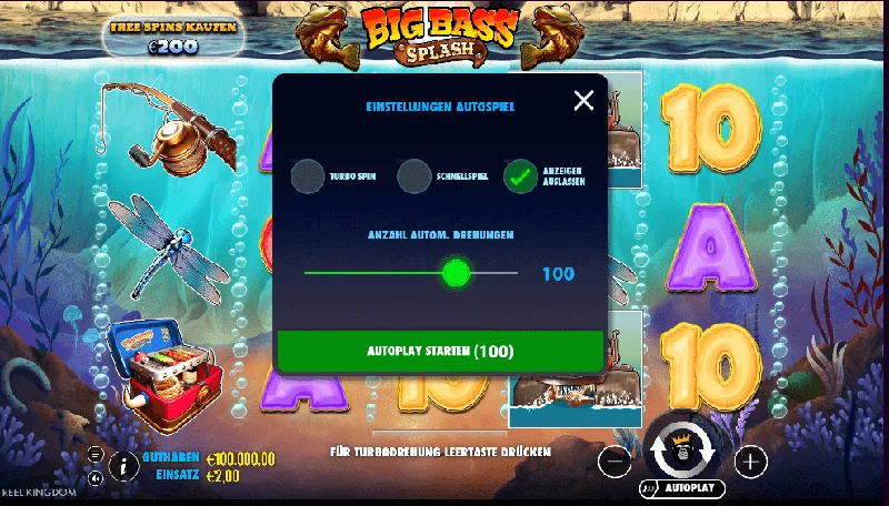 Big Bass Splash Skärmdump