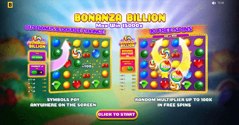 Bonanza Billion Skärmdump