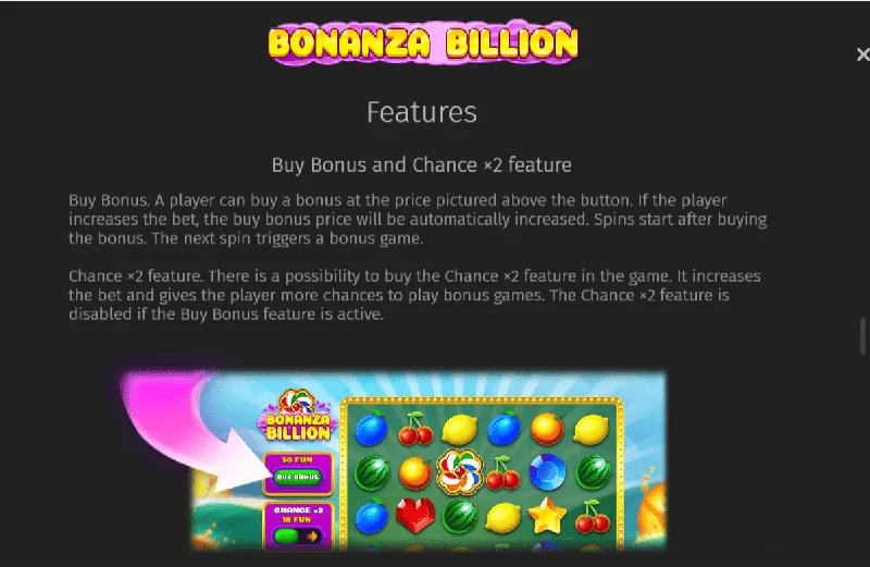 Bonanza Billion Skärmdump