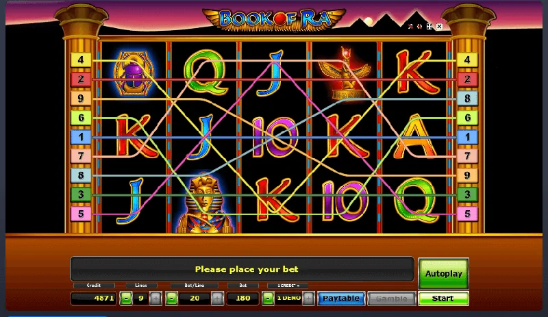 Book Of Ra Skärmdump