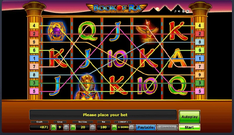 Book Of Ra Skärmdump