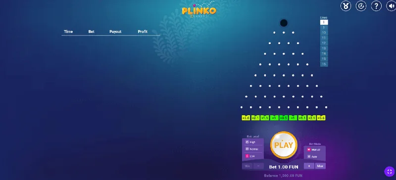 Plinko Skärmdump