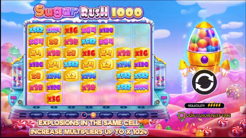 Sugar Rush 1000 Skärmdump