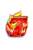777 Burn 'Em Up Singel Sjua 7 Symbol