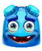 Reactoonz 100 Blå Tvåögd Symbol