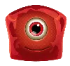 Reactoonz 100 Röd Enögd Symbol