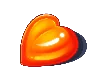 Sugar Rush 1000 Orange Hjärta Symbol