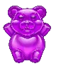 Sugar Rush 1000 Lila Gummibjörn Symbol